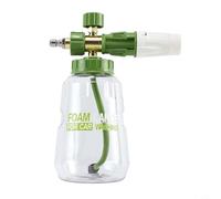 NbgrvB Lance à mousse neige réglable avec bouton de concentration, buse de pulvérisation de 0 à 45 degrés, bouteille de 1 l, rose (vert matcha)