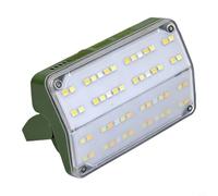 NbgrvB Lanterne compacte rechargeable pour camping et randonnée, 7 modes d'éclairage avec inclinaison à 90°, type lampe d'extérieur portable chargée (vert)