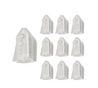 NbgrvB Lot de 10 hochets en ligne de pêche pour poisson-chat, 24 mm en PVC + acier inoxydable avec roulement à billes, transparent