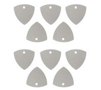 NbgrvB Lot de 10 médiators fins en acier inoxydable pour réparation d'écran de téléphone portable, 33 mm de diamètre, argenté pour séparer et guitare à air