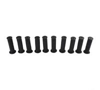 NbgrvB Lot de 10 poignées de guidon en PVC pour machines agricoles, équipement de jardin, tracteur, tondeuse à gazon, housses confortables noires (124 x 28 mm)