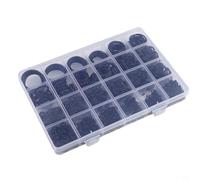 NbgrvB Lot de 1020 joints toriques en caoutchouc nitrile, assortiment de joints toriques haute pression pour réparation automobile, plomberie et industrie, anneaux noirs fiables avec boîte de