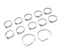 NbgrvB Lot de 12 colliers de serrage réglables en acier inoxydable pour axe d'arbre d'entraînement de voiture, pour grands clips de coffre de 50 à 120 mm et petits clips de coffre de 25 à 50 mm pour