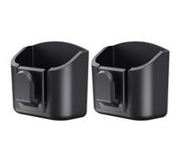 NbgrvB Lot de 2 boîtes à clés de voiture pour ranger clés, télécommandes et cartes | Solution de rangement intérieure compacte en ABS pour tableau de bord ou console centrale | Noir