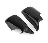 NbgrvB Lot de 2 coques de rétroviseurs de porte noires brillantes - Protection anti-rayures - Pour BMW E46 Sedan 1998-2005 et E39 1998-2003 - Paire de boîtiers de rétroviseur latéraux en ABS
