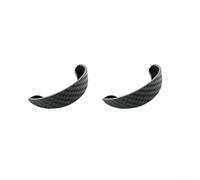 NbgrvB Lot de 2 coques en PVC souple pour caméra arrière Noir Style carbone | Visibilité claire sous la pluie, protège les verres de l'humidité, matériau en PVC souple, finition style carbone noir