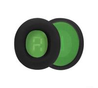 NbgrvB Lot de 2 coussinets de rechange pour casque SLYR PRO Noir (vert) | Mousse à mémoire de forme haute densité, sensation protéinée douce, restaure le confort d'origine, s'adapte parfaitement à