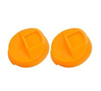 NbgrvB Lot de 2 couvercles anti-éclaboussures pour canettes de coca Sprite, couvercle réutilisable à pression pour éviter les déversements et la perte de bulles (pour rouge/bleu) pour orange