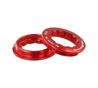 NbgrvB Lot de 2 écrous de verrouillage de cassette de vélo en alliage d'aluminium 7075 pour pignons 11T antidérapants pour volant d'inertie CNC pour couvercle de bague pour rouge violet (rouge)