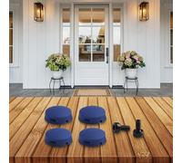 NbgrvB Lot de 2 kits de boutons de sonnette avec 4 coques en silicone et 2 vis métalliques pour sonnette Ring Doorbell Pro Noir