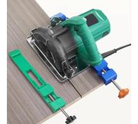 NbgrvB Lot de 2 rails de guidage réglables pour scie circulaire avec pince pour coupe de précision pour scie de 12,7 à 15,2 cm, base en plastique ABS pour une précision et une stabilité améliorées