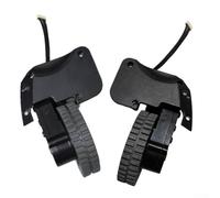 NbgrvB Lot de 2 roues de rechange pour robot aspirateur gauche et droite pour R750 D400 R550 R500+ R600 R650 Coredy, plastique noir avec bruit minimisé