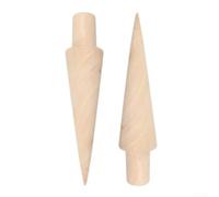 NbgrvB Lot de 2 rouleaux en bois 18 x 4 cm pour pâtisserie | Diamètre parfait : 4 cm, idéal pour les mini crèmes glacées, les bonbons traditionnels, forme uniforme