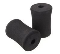 NbgrvB Lot de 2 rouleaux en mousse haute densité pour les pieds | Coussinets de rechange pour banc de musculation et table d'inversion pour housses en mousse noire 22-25 mm pieds tubulaires