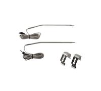 NbgrvB Lot de 2 sondes à viande en acier inoxydable et clip pour Thermopro TP25 TP27, sonde de température de rechange de 6,6 cm, qualité alimentaire 304, pour thermomètres numériques Thermopro