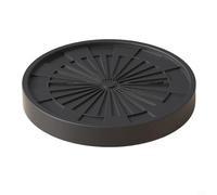 NbgrvB Lot de 2 supports à roulettes pour plantes robustes pour intérieur et extérieur, pour roulettes silencieuses à 360° et plateau de drainage, supporte 77,1 kg, blanc (noir)