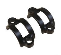 NbgrvB Lot de 2 supports de frein pour vélo en alliage d'aluminium CNC - Demi anneau fixe pour systèmes Magura - 38 x 17,5 x 12,5 mm - Noir