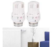 NbgrvB Lot de 2 têtes de valve thermostatique M30 x 1,5 pour système de chauffage central auto-réglable avec fonction antigel