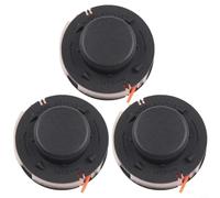 NbgrvB Lot de 3 bobines et fil pour débroussailleuse FSA56 FSE41 FSE52, 1,6 mm d'épaisseur, matériau plastique pour un entretien efficace de la pelouse