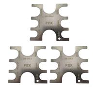 NbgrvB Lot de 3 outils à sertir PEX avec jauge Go No-Go 3/8" Taille pour systèmes de plomberie à anneau en cuivre Kit de raccords métalliques Partie 23080