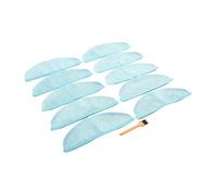 NbgrvB Lot de 4/10 serpillères en microfibre pour aspirateur robot Cecotec Conga 8090 Ultra / 9090 AI avec brosse de nettoyage