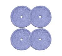 NbgrvB Lot de 4/6 chiffons de nettoyage lavables en microfibre et fil mère, 160 mm x 10 mm, polyester/nylon pour balai de rechange EVERYBOT RS500 RS700