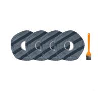 NbgrvB Lot de 4/8 serpillères de rechange pour aspirateurs robots Eufy X10 Pro et Omni X9 Pro, lot de tampons de nettoyage en microfibre