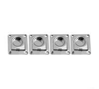 NbgrvB Lot de 4 ancrages encastrés en acier inoxydable 304 pour anneau d'ancrage D-for 56 x 66 mm pour bateau, remorque pour plancher de camion pour charge lourde