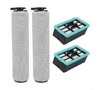 NbgrvB Lot de 4 brosses de nettoyage pour brosse à récurer Bissell CrossWave HF2/3845N/3831 avec 2 brosses et 2 filtres