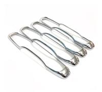 NbgrvB Lot de 4 garnitures creuses pour poignée de porte avant et arrière chromées en plastique ABS argenté pour XC60 2018-2023