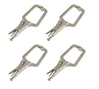 NbgrvB Lot de 4 pinces de verrouillage de soudage de 22,9 cm, étau de soudure en C robuste avec vis réglable, pince de verrouillage pour alignement, soudure, travail du bois