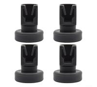 NbgrvB Lot de 4 roulettes de rechange pour panier de lave-vaisselle Zanussi et Favorit, roulettes pour panier supérieur, plastique ABS, gris