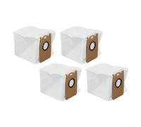 NbgrvB Lot de 4 sacs à poussière pour aspirateurs robots Cecotec Conga 7490 E-TERNAL et 7290 E-TERNAL Home Series, grande capacité, 165 x 150 x 145 mm, tissu non tissé blanc