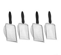 NbgrvB Lot de 4 tamis pour le jardinage avec poignées pour tamiser le sol, le compost, le sable et les pierres en utilisant différentes tailles de maille pour un décapage efficace