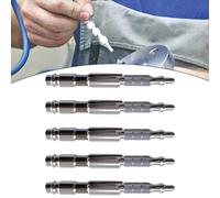 NbgrvB Lot de 5 stylos à soufflage d'air de poche réglables en aluminium 1/4 NPT pour la maison pour l'entretien automobile Argenté