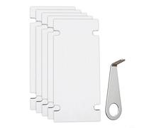 NbgrvB Lot de 5 supports adhésifs double face pour sonnette vidéo Ring Battery 2024, installation sans perçage, blanc et argenté