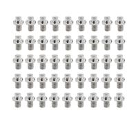 NbgrvB Lot de 50 goupilles de pédale de rechange antidérapantes en acier avec clé pour composants de cyclisme C