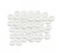 NbgrvB Lot de 50 raccords rapides miniatures M10 PTFE haute pression pour joint d'étanchéité pneumatique Blanc