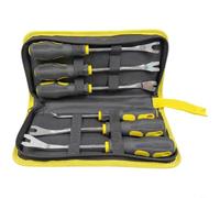 NbgrvB Lot de 6 extracteurs de clips en forme de U en forme de V avec fonction tournevis, poignée antidérapante pour extraction et réparation de garniture de voiture,