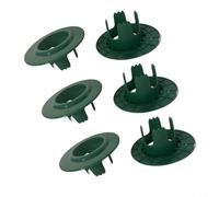 NbgrvB Lot de 6 protections de tête d'arrosage en plastique vert pour l'irrigation des tondeuses et du trafic piéton résistant aux UV 17 x 8 cm