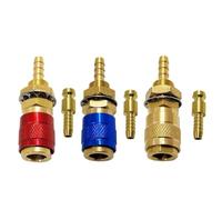 NbgrvB Lot de 6 raccords rapides pour gaz et eau 8 mm, tuyau en laiton pour connexion rapide pour machines à souder TIG 12/18/20/27, lot de 6