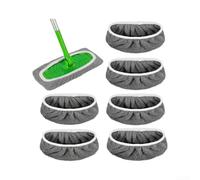 NbgrvB Lot de 6 Réutilisables pour Swiffer en Microfibre Lavable - Nettoyage Sec et Humide pour Parquet, pour carrelage et Stratifié - Têtes de pour balai de Rechange Durables(A)