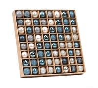 NbgrvB Lot de 64 mini boules de Noël en plastique incassable pour décorer arbres de vacances, couronnes et guirlandes (bleu)