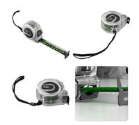 NbgrvB Mètre ruban fluorescent en acier 5 m/7,5 m avec double face pour échelle, mécanisme autobloquant, coque ABS résistante à l'usure et projets de bricolage 5 m x 19 mm