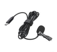 NbgrvB Micro revers pour Insta360 X3 X2 Microphone à condensateur externe - Audio filaire pour création de contenu de caméra d'action Noir 1,5 m (pour X4)