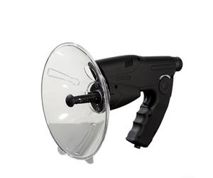 NbgrvB Microphone parabolique monoculaire 8X pour amplificateur pour observation des oiseaux, observation de la faune, appareil d'écoute en plein air, noir, 36 cm