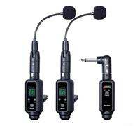 NbgrvB Microphone sans fil UHF avec récepteur pour trompette et trombone pour klaxon, équipement audio professionnel, longue portée de 6,35 mm (un et deux)