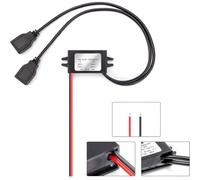 NbgrvB Module Abaisseur DC-DC 12V pour vers 5V 3A Double USB Module | EntrÃ©e 12V stable, sortie 5V 3A, port USB-A, charge simultanÃ©e, compatible vÃ©hicules
