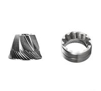 NbgrvB Moulin à café conique - Pièce de rechange - 5 modèles expresso 6 ou 7 noyaux - Anneau en acier ou meulage - 17 x 38 mm - Avec joint d'étanchéité en acier inoxydable - Pour gadget (6 noyaux)