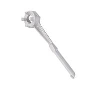 NbgrvB Outil d'ouverture de clé à tambour en alliage d'aluminium pour couvercles de conteneurs de 155 gallons, design hexagonal pour connecteurs de 3,8 cm et 5,1 cm, double extrémité avec poignée